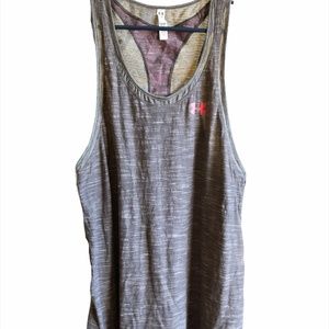 Under Armour Tank Top. HeatGear. Grey and Pink. XL